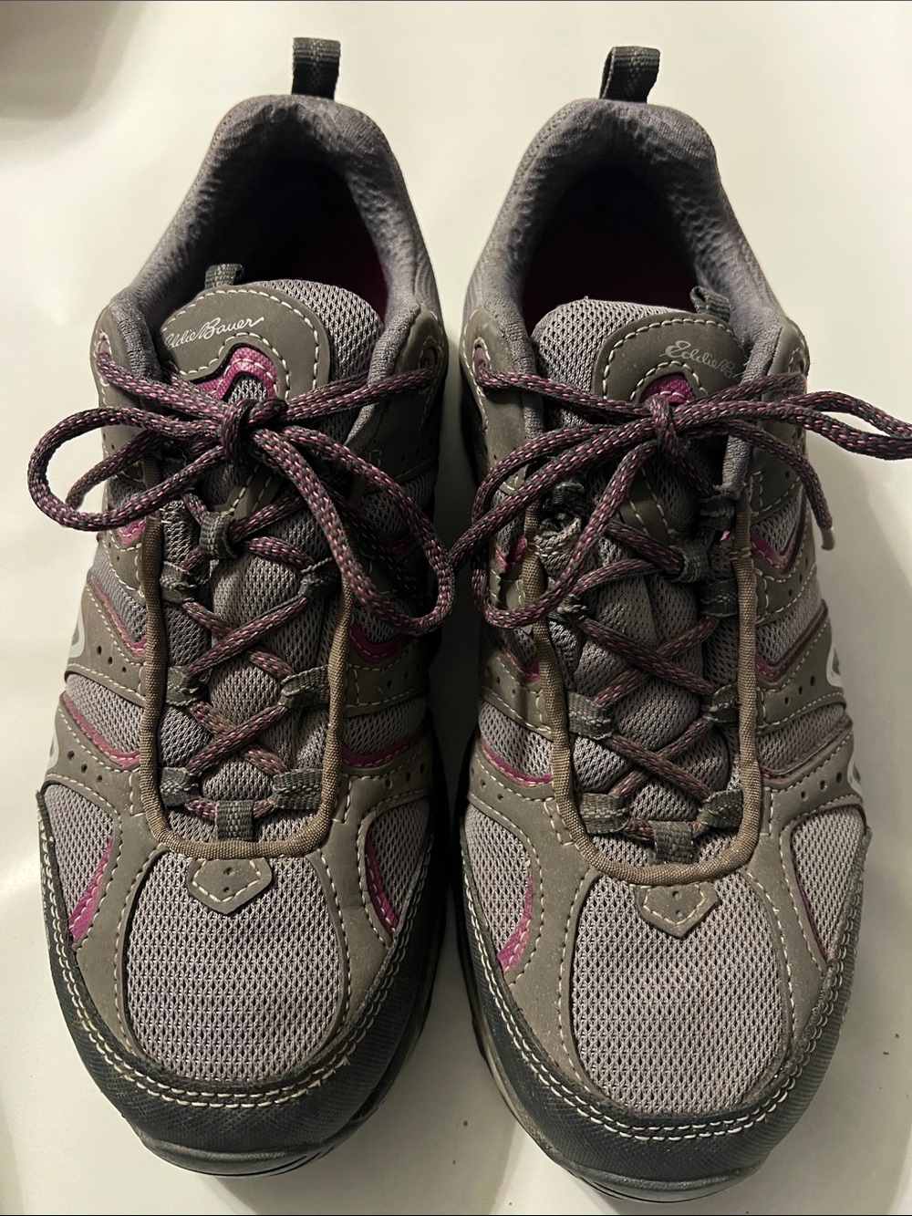 Eddie Bauer Gray and Pink Women's Trail Sneakers
